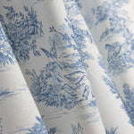 Blue Toile de Jouy Cotton Sheet - Ribes y Casals
