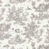 Grey Toile de Jouy cotton sheet - Ribes y Casals