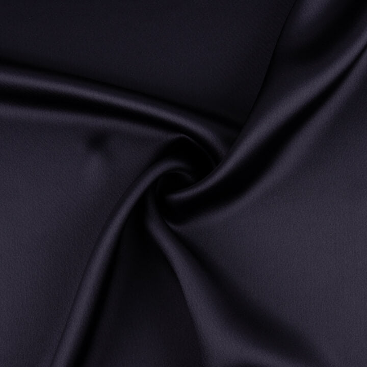 Navy Blue Satin Triacetate - Ribes y Casals