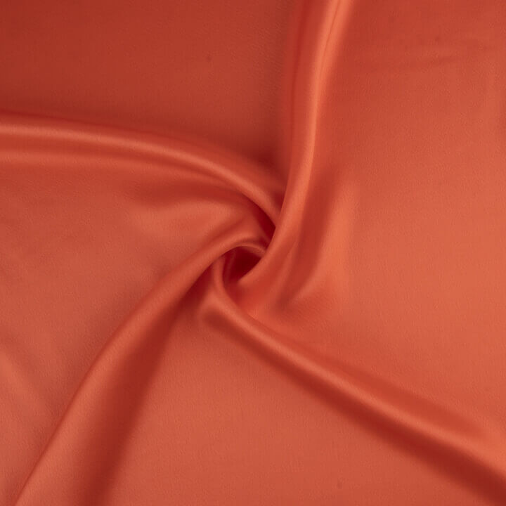 Coral Red Satin Triacetate - Ribes y Casals