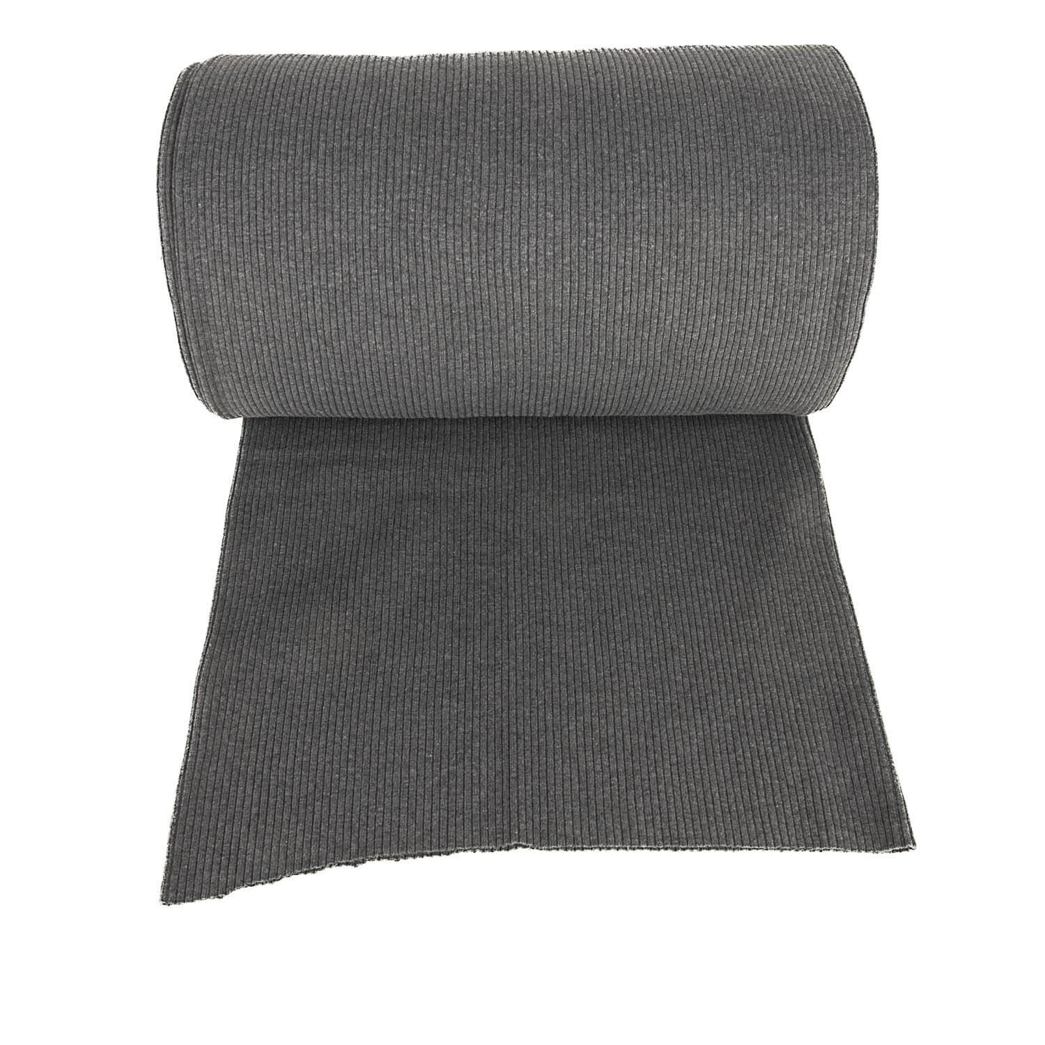 Tubular Ribbed 3x3 Grey Melange - Ribes y Casals