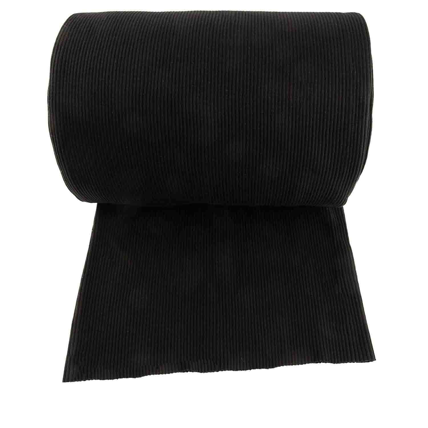 Tubular Ribbed 3x3 Black - Ribes y Casals