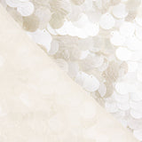 Unbleached Tulle with Mother-of-Pearl Shimmer and Petal Sequin Fabric - Ribes y Casals
