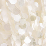 Unbleached Tulle with Mother-of-Pearl Shimmer and Petal Sequin Fabric - Ribes y Casals