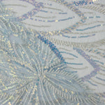 Star-Print Sequin Tulle with Blue Sequins - Ribes y Casals