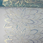 Star-Print Sequin Tulle with Blue Sequins - Ribes y Casals