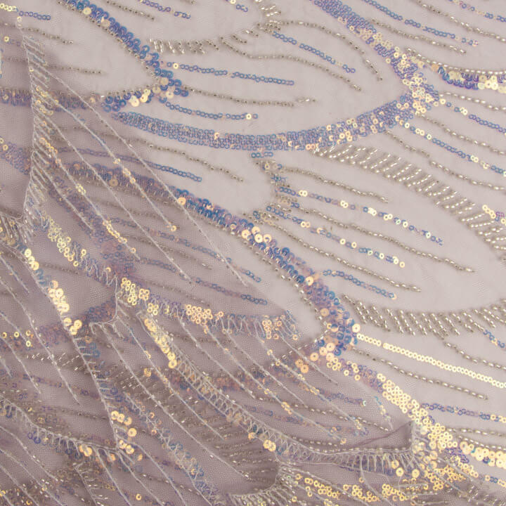 Purple Sequin Tulle Top - Ribes y Casals