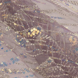 Purple Sequin Tulle Top - Ribes y Casals