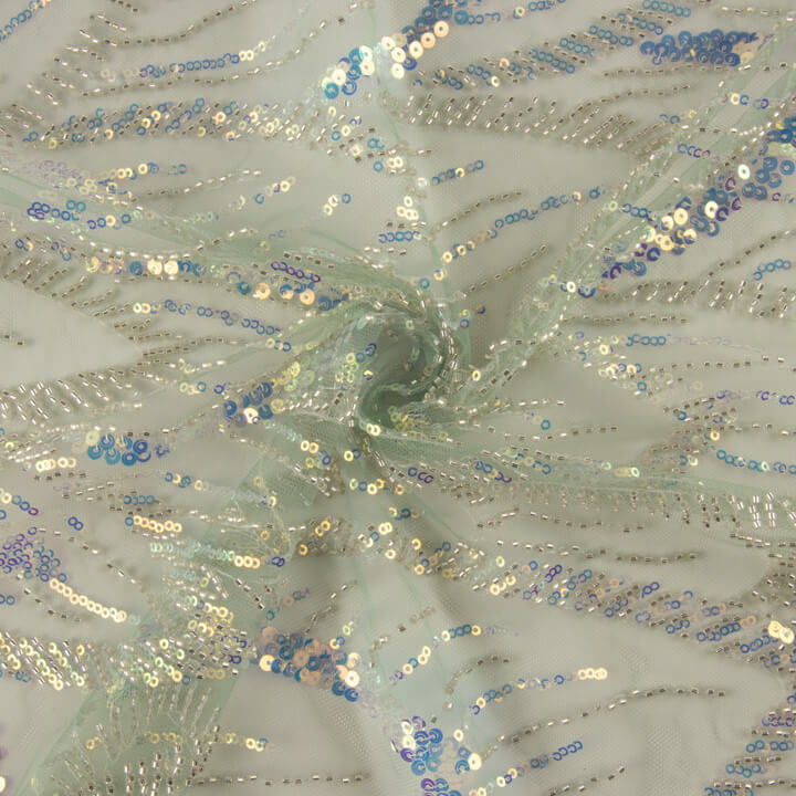 Green Sequin Tulle - Ribes y Casals