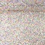 White Sequin Tulle with Multicoloured Sequins - Ribes y Casals