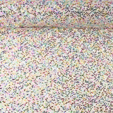 White Sequin Tulle with Multicoloured Sequins - Ribes y Casals