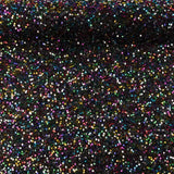 Black Fantasy Sequin Tulle with Multicoloured Sequins - Ribes y Casals
