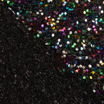 Black Fantasy Sequin Tulle with Multicoloured Sequins - Ribes y Casals