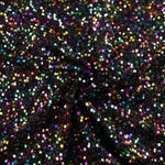 Black Fantasy Sequin Tulle with Multicoloured Sequins - Ribes y Casals