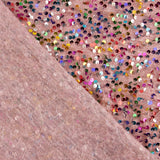 Pink Fantasy Sequin Tulle with Multicoloured Sequins - Ribes y Casals