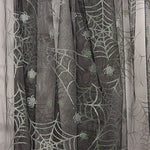 Black Tulle with Silver Spiders – Halloween print - Ribes y Casals