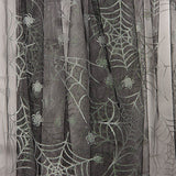 Black Tulle with Silver Spiders – Halloween print - Ribes y Casals