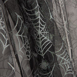 Black Tulle with Silver Spiders – Halloween print - Ribes y Casals