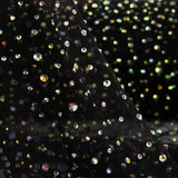 Black Tulle with Iridescent Beading - Ribes y Casals