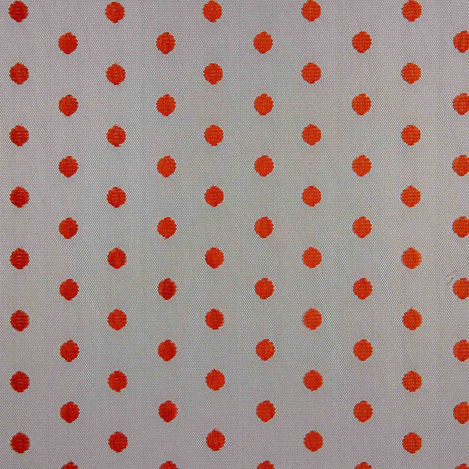Semi-Rigid Red Polka Dot Tulle - Ribes y Casals
