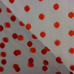 Semi-Rigid Red Polka Dot Tulle - Ribes y Casals