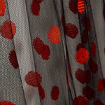 Semi-Rigid Red Polka Dot Tulle - Ribes y Casals