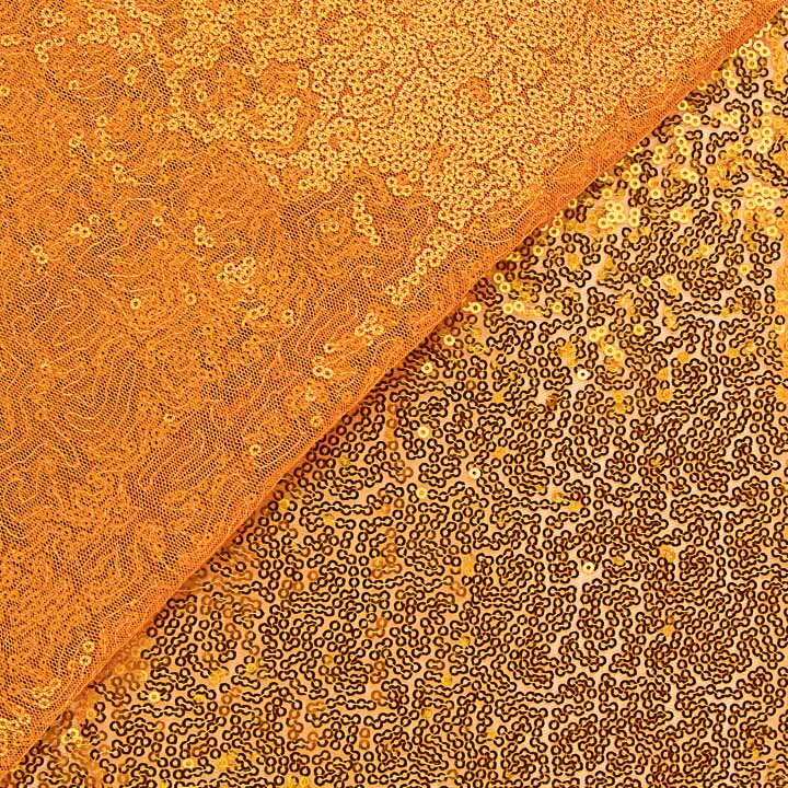 Orange sequin tulle - Ribes y Casals
