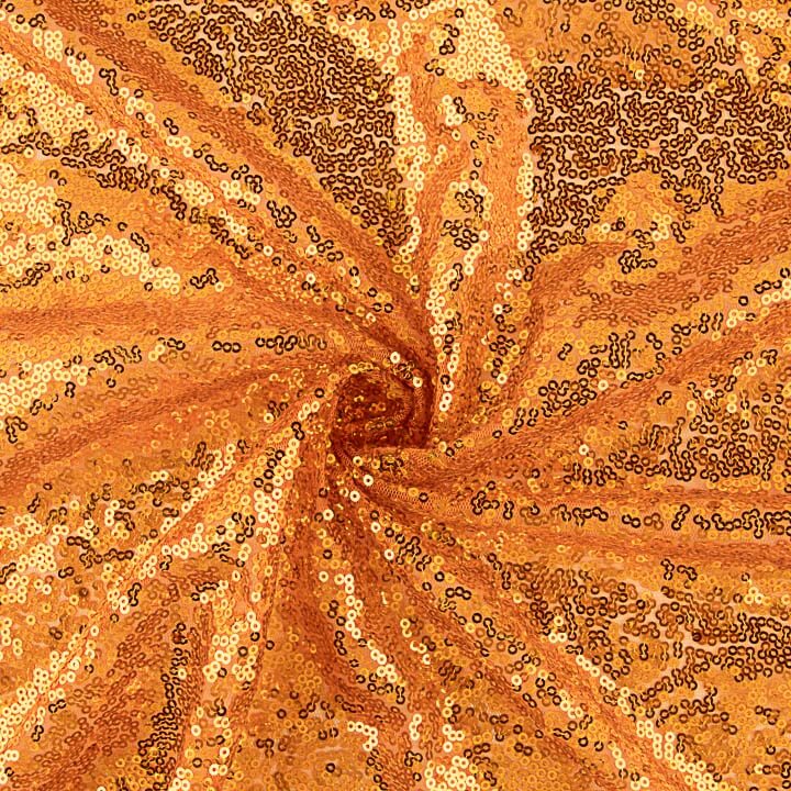 Orange sequin tulle - Ribes y Casals