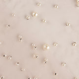 Pink Tulle Nude Make-up with Pearls - Ribes y Casals