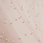 Pink Tulle Nude Make-up with Pearls - Ribes y Casals
