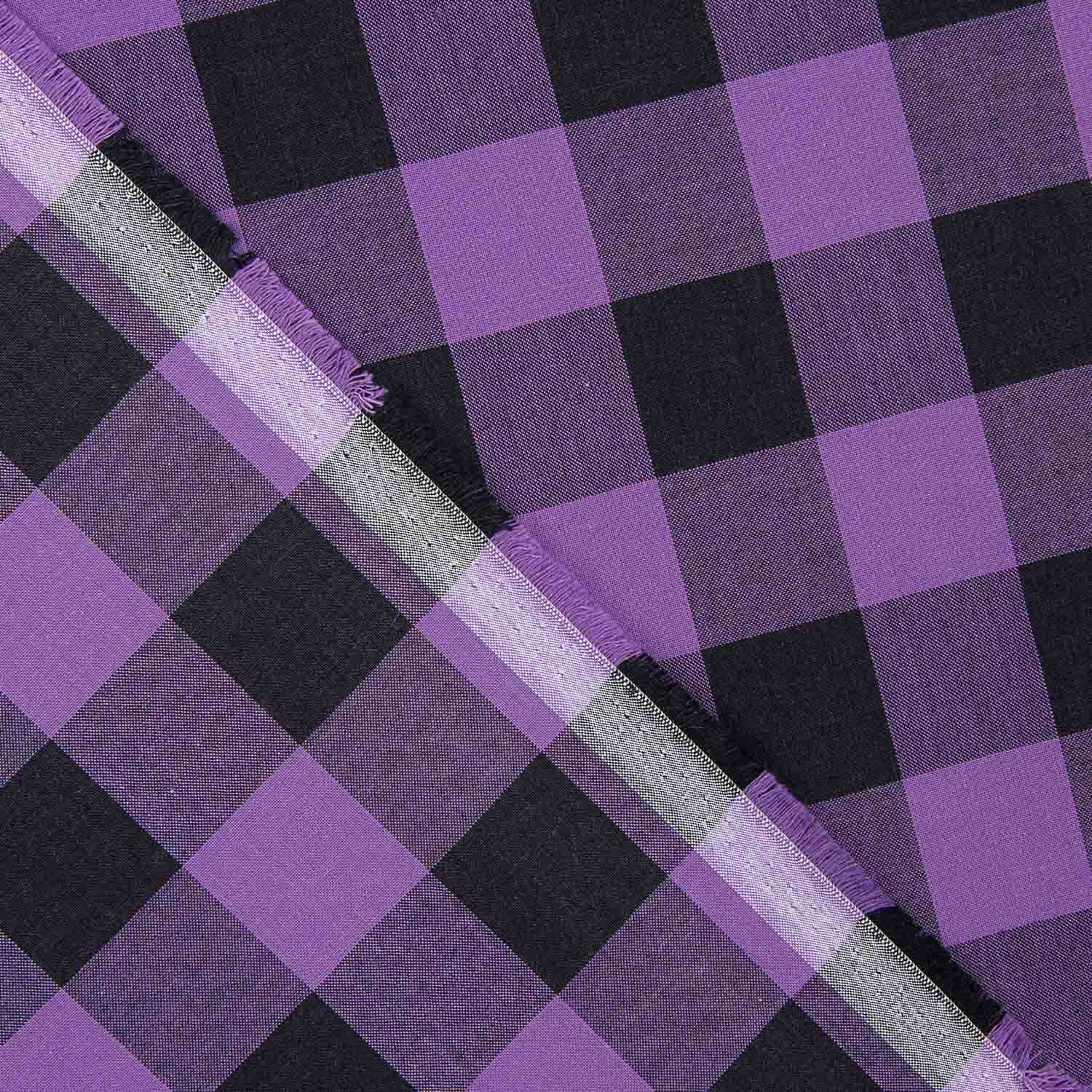 Lilac and Black Cachirulo Checks - Ribes y Casals
