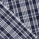 Gingham pattern in navy blue and white - Ribes y Casals