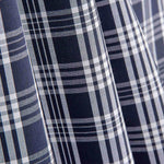 Gingham pattern in navy blue and white - Ribes y Casals