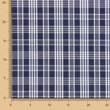 Gingham pattern in navy blue and white - Ribes y Casals