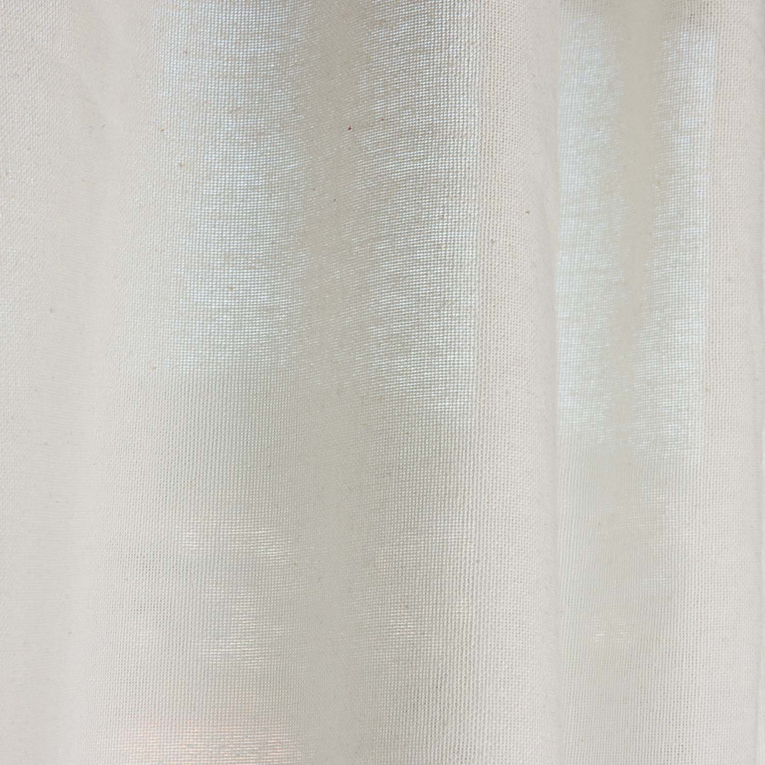 Rustic Linen-Effect Sheer Curtain in Natural White - Ribes y Casals