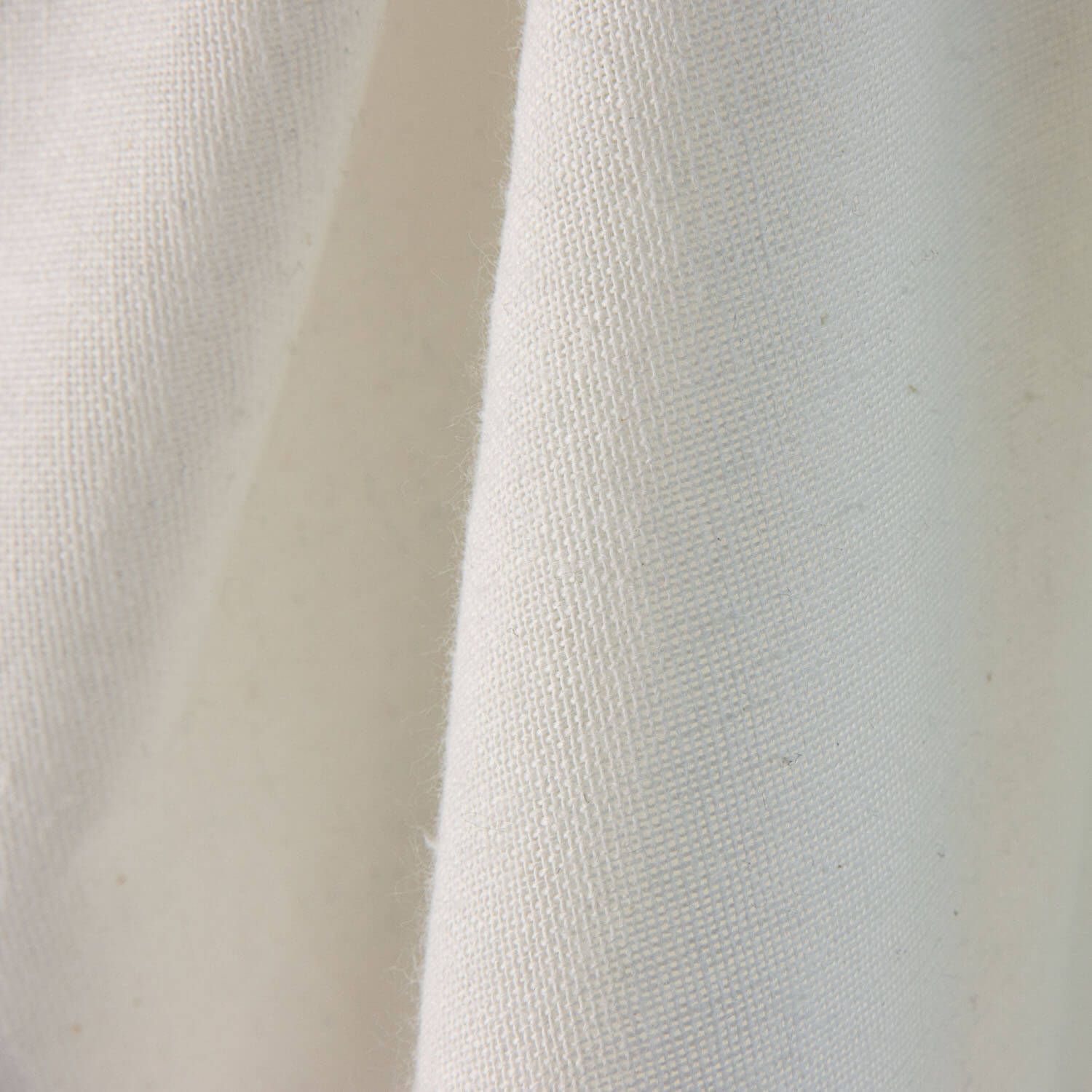 Rustic Linen-Effect Sheer Curtain in Natural White - Ribes y Casals