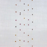 Striped Plumeti Sheer Curtain in Autumnal Tones - Ribes y Casals