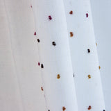 Striped Plumeti Sheer Curtain in Autumnal Tones - Ribes y Casals