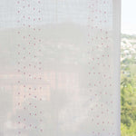 Pink Striped Plumeti Sheer Curtain - Ribes y Casals