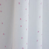 Pink Striped Plumeti Sheer Curtain - Ribes y Casals