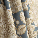 Imperial Blue Cotton Canvas with Linen Fabric Effect - Ribes y Casals