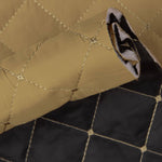 Reversible Quilted Fabric – Camel y Black - Ribes y Casals