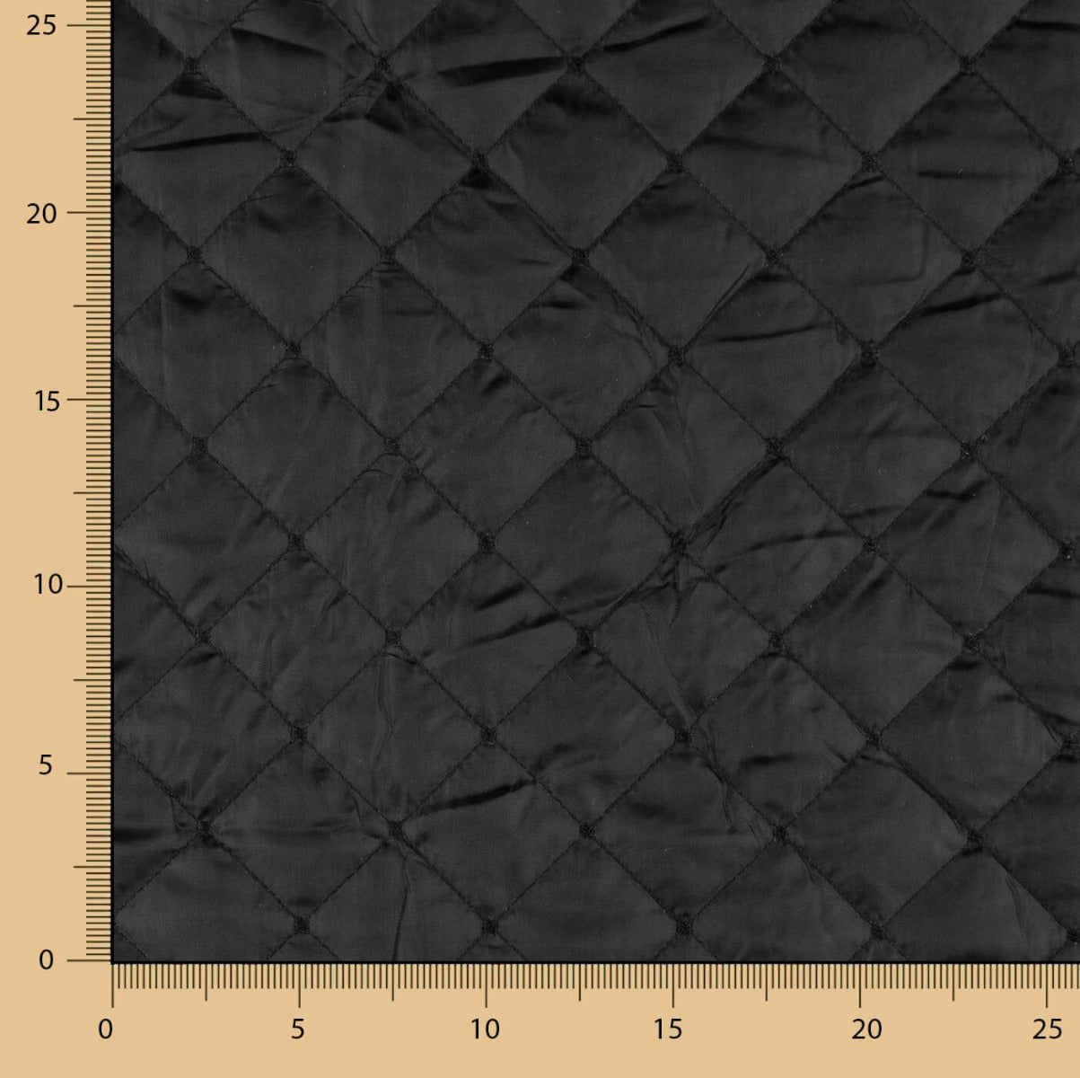 Double-Faced Quilted Fabric – Black - Ribes y Casals