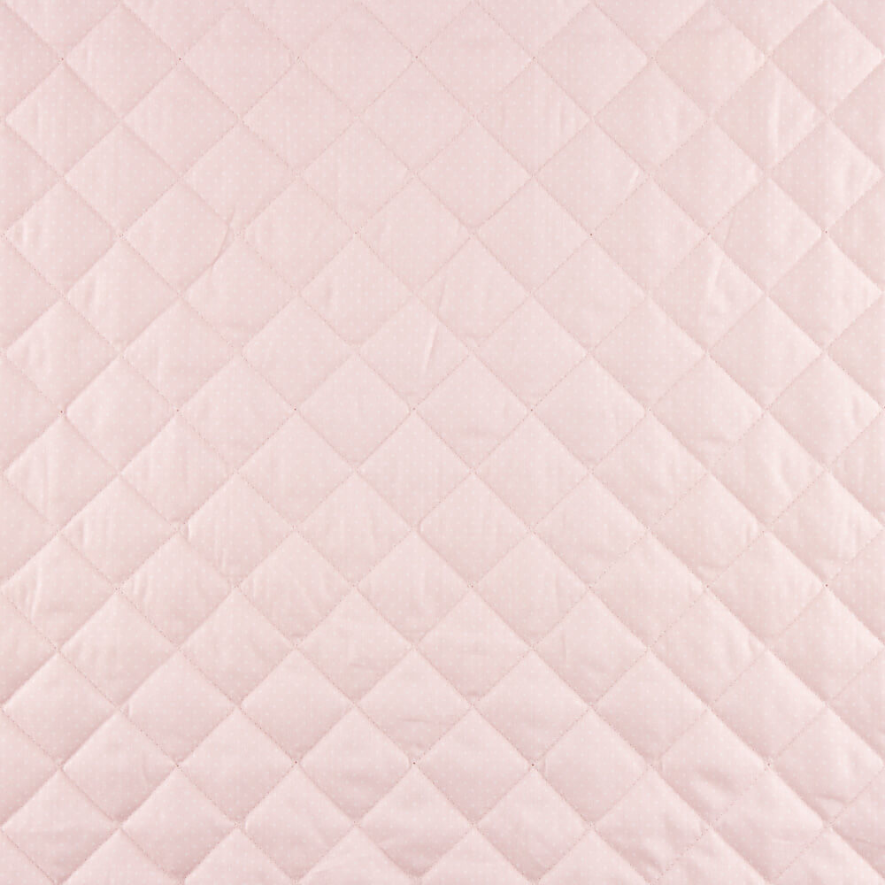Quilted Cotton Polka Dots-Pink Stripes - Ribes y Casals