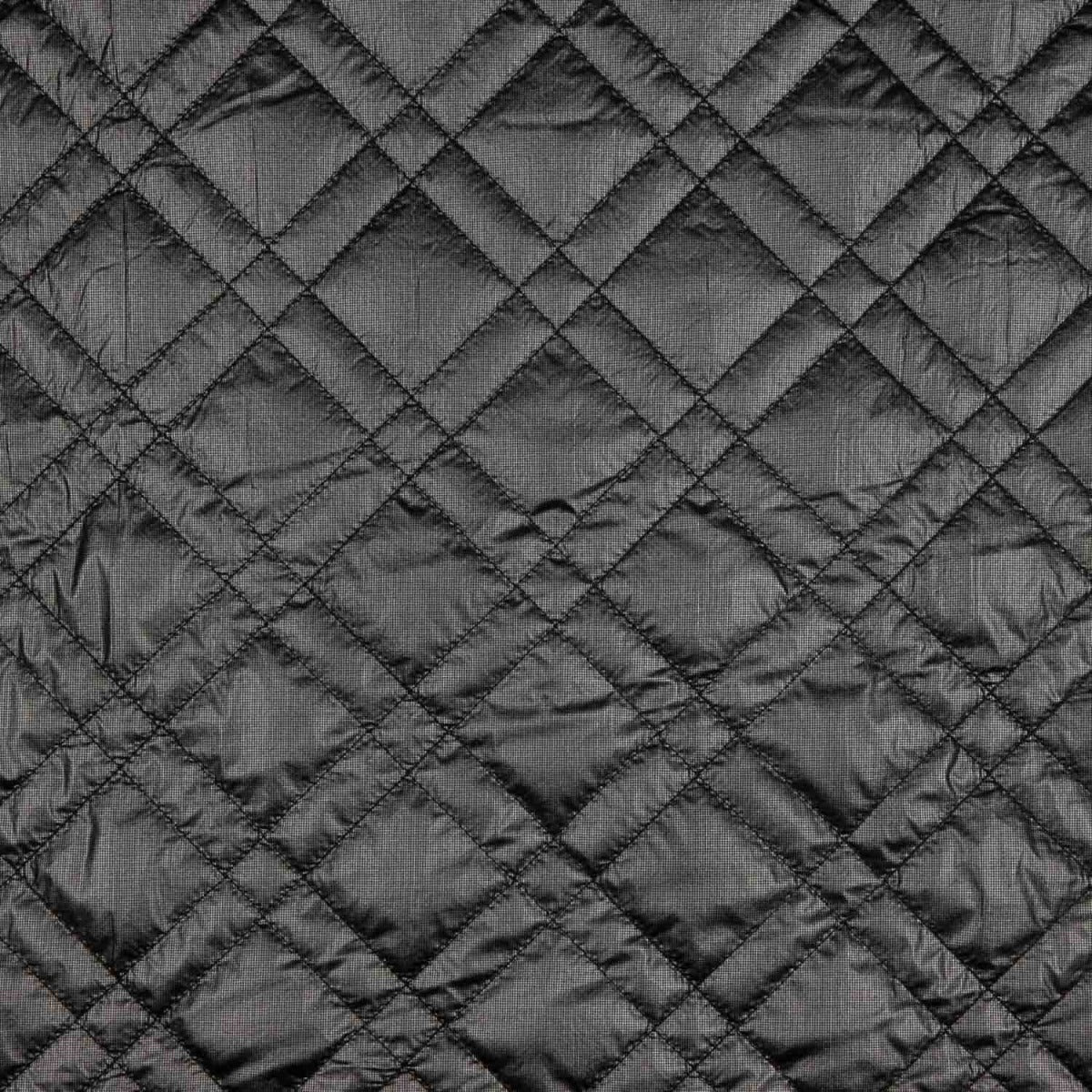 Black Water-Repellent Quilted Fabric - Ribes y Casals