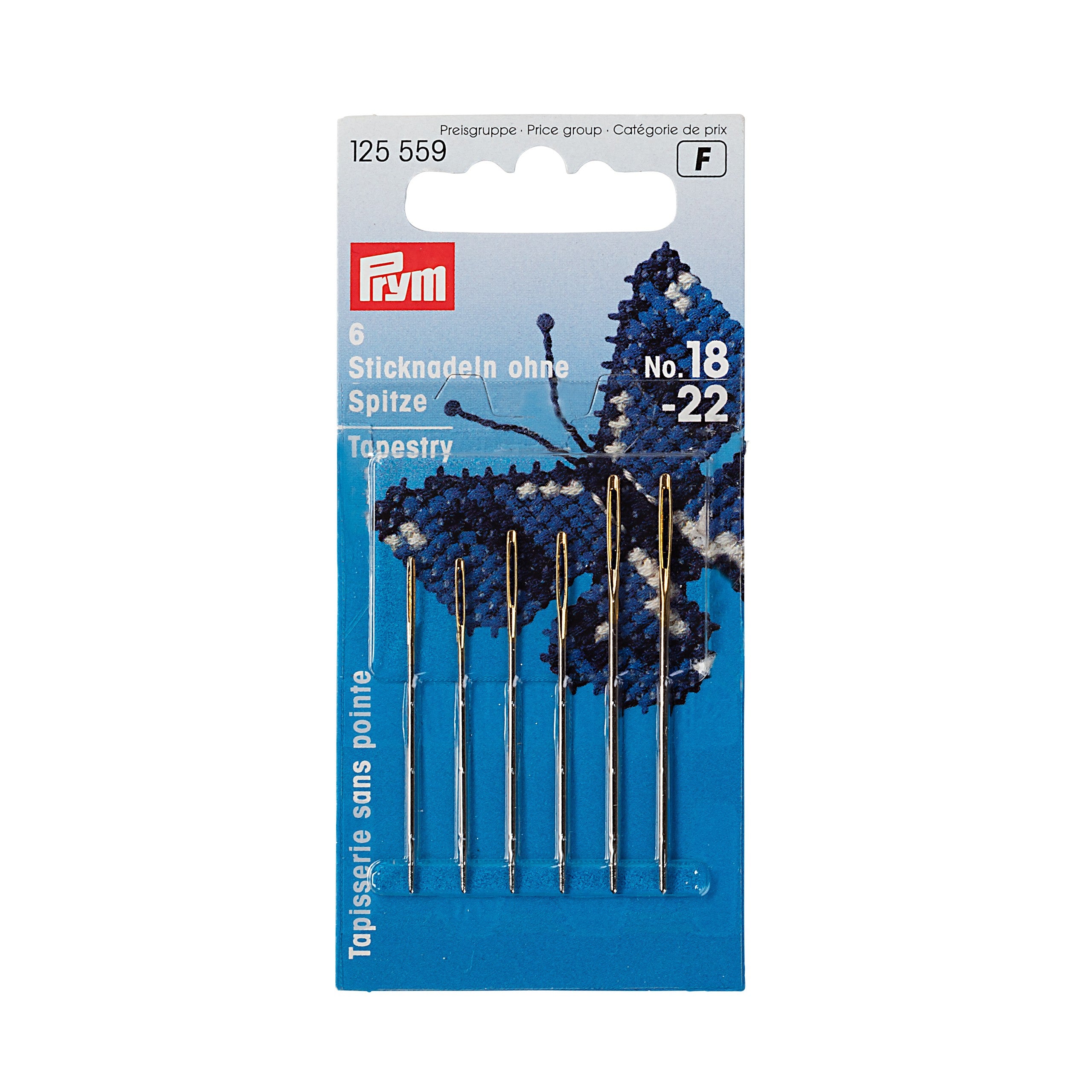 Prym - Embroidery needles. 18/22 125559 - Ribes y Casals