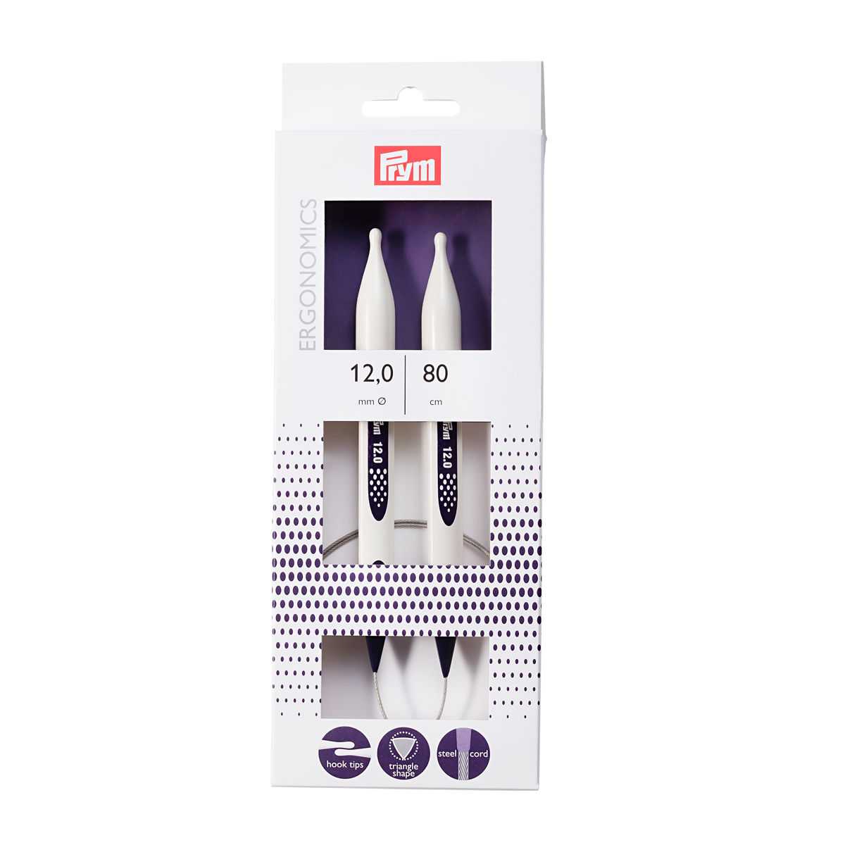 Prym - Ergonomic Knitting Needles 12 mm 215814 - Ribes y Casals