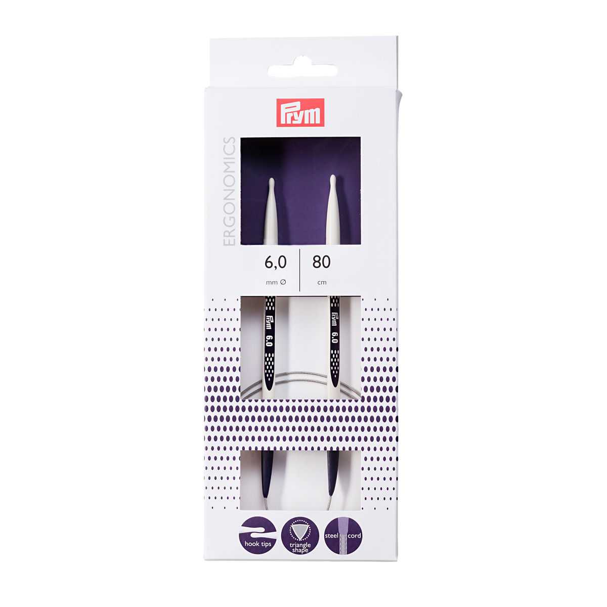 Prym - Ergonomic Knitting Needles 6 mm 215808 - Ribes y Casals