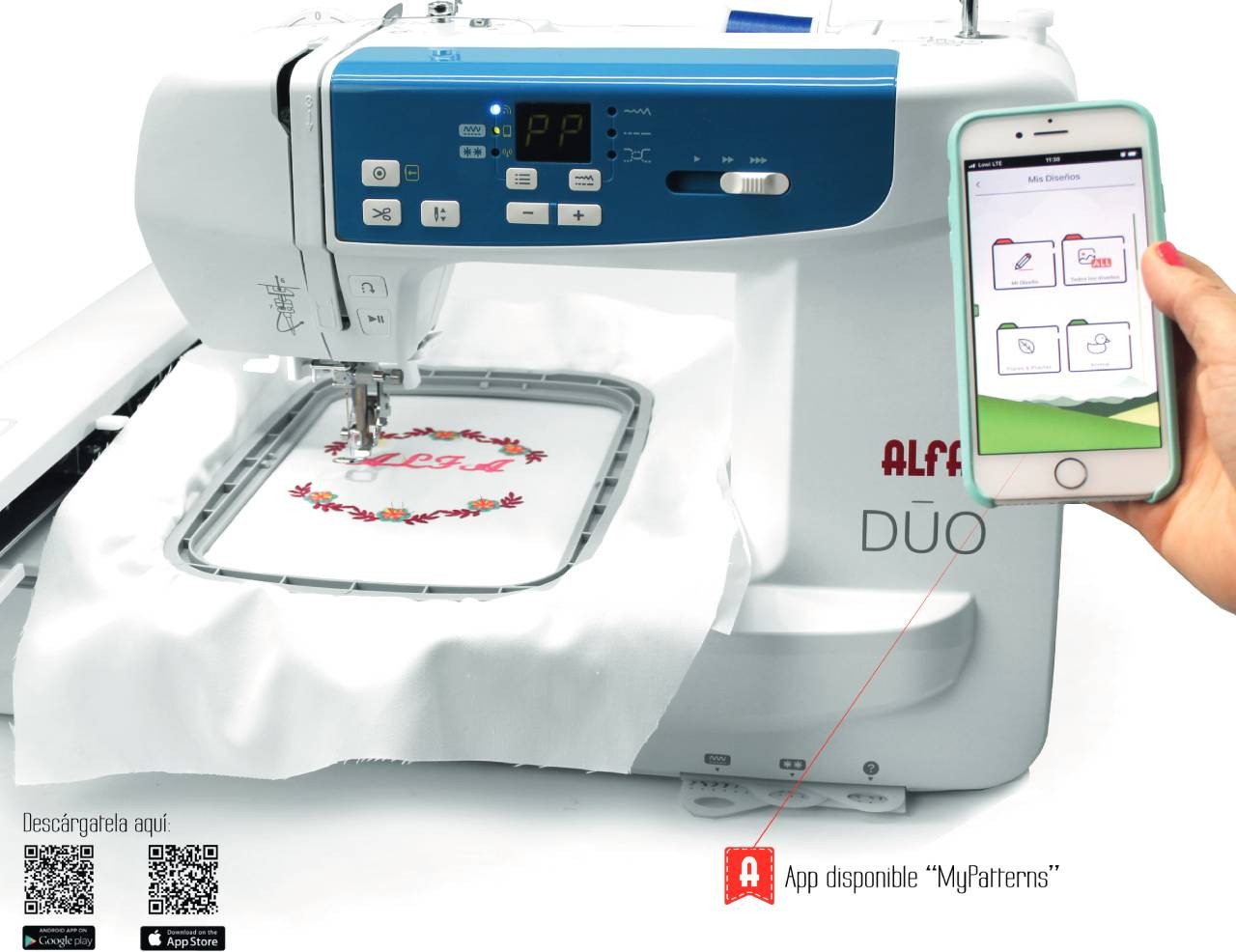 Alfa Duo Sewing Embroidery Machine With Wifi - Ribes y Casals