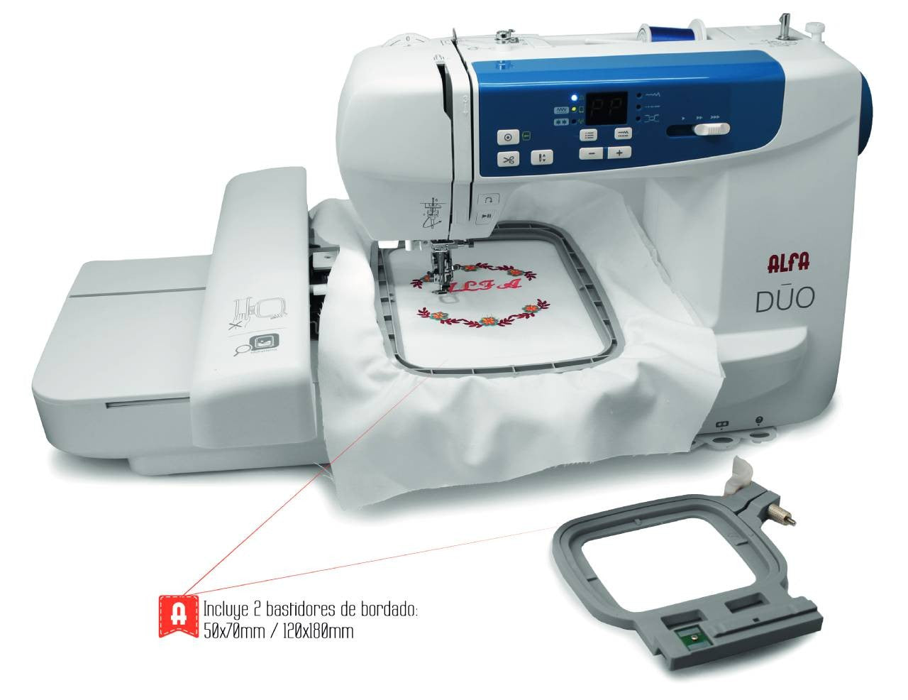 Alfa Duo Sewing Embroidery Machine With Wifi - Ribes y Casals